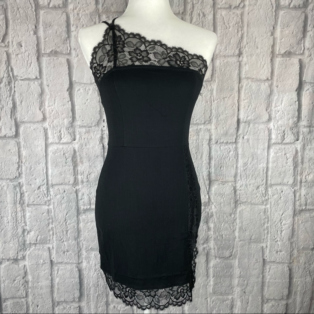Free People Premonitions Lace Trim Bodycon Dress - Picture 5 of 11